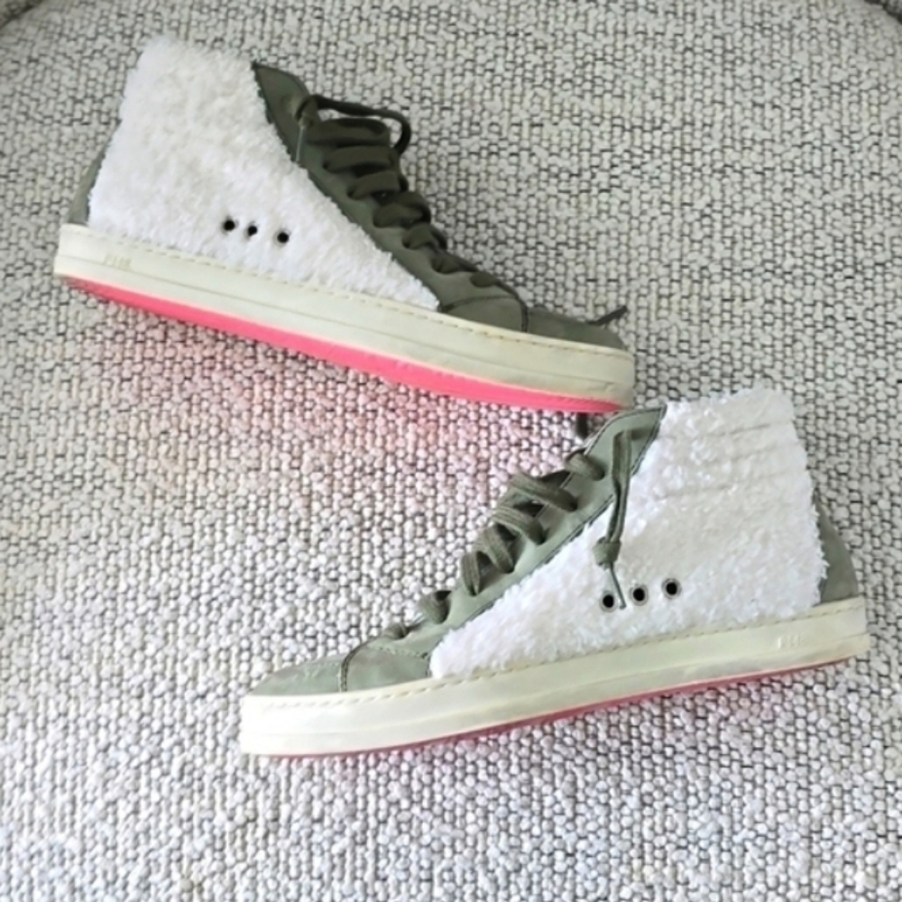 Anthropologie Skater High-Top Sneakers P448 Sz 5